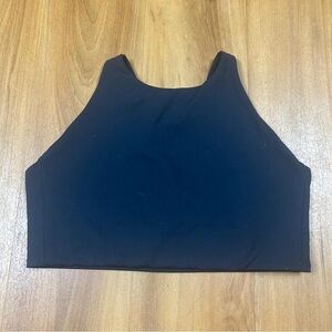 Fundamental Coast Women’s Black Crop Tank Top with Sleeveless‎ Design
